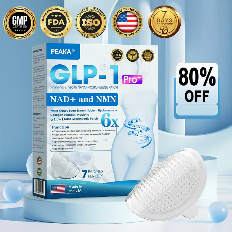 【Last Day Promotion 80% OFF】🥇PEAKA® GLP-1 & NAD+ Slimming & health NANO MICRONEEDLE PATCH🇮🇪(Zero Pain. 24/7 Release | Lose 20lbs FAST | 90% Sugar Drop | )👨⚕️