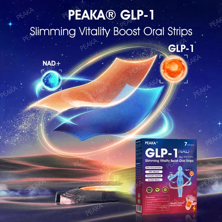 PEAKA® GLP‑1 Slimming Vitality Boost Oral Strips 👩⚕️🥇(Just once a week, visible changes in 7 days ✅ For obesity, cardiovascular health, diabetes, sleep apnea, joint issues, and more)