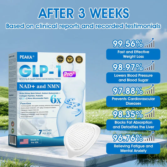 【Last Day Promotion 80% OFF】🥇PEAKA® GLP-1 & NAD+ Slimming & health NANO MICRONEEDLE PATCH🇮🇪(Zero Pain. 24/7 Release | Lose 20lbs FAST | 90% Sugar Drop | )👨‍⚕️